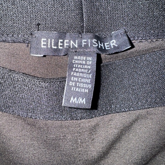 EUC Eileen Fisher System Stretch Ponte Slim Pants Brown Size Medium - Picture 3 of 6